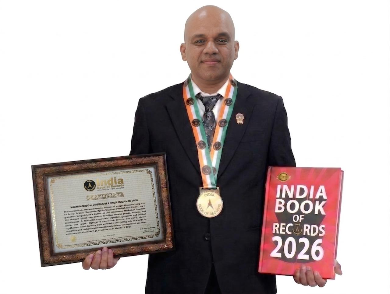 സംഗീത ലോകത്തെ അമ്പരിപ്പിപ്പിച്ചു!ഒരു മലയാള ഗാനം 101 ട്യൂണിൽ -ലോക റെക്കോർഡ് ഭേദിച്ചു തിരുവല്ലക്കാരൻ ജോളി സാമുവേൽ