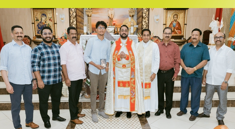 ചിക്കാഗോ സെന്റ് മേരീസില് ലാന്സ് ലൂക്കോസിനും റോയി ചേലമലയ്ക്കും അനുമോദനം