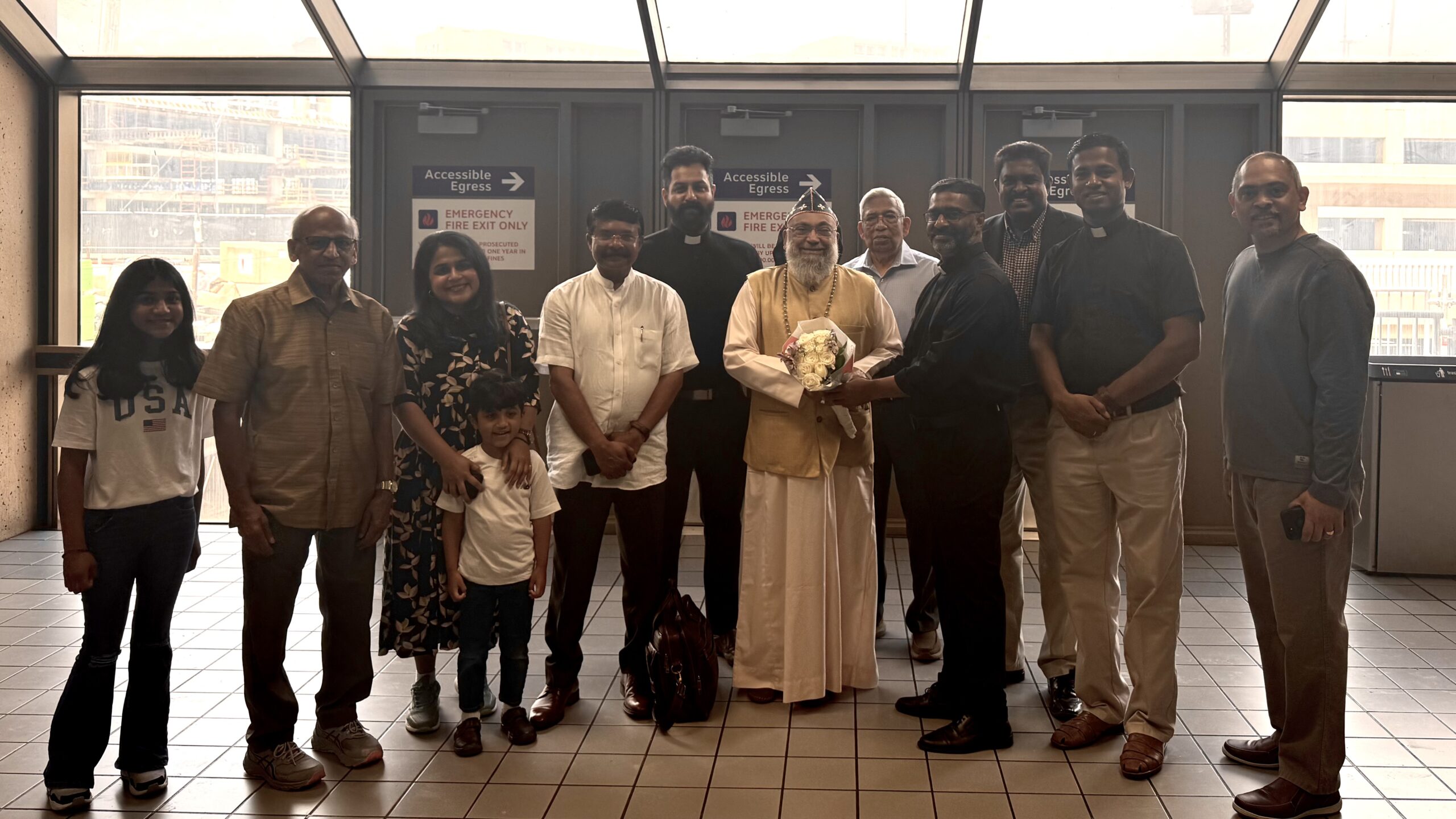 ഡോ. യുയാക്കിം മാർ കൂറിലോസ് സഫ്രഗൻ മെത്രാപ്പോലീത്തായ്ക്ക് ഡാലസിൽ ഊഷ്മള വരവേൽപ്പ്