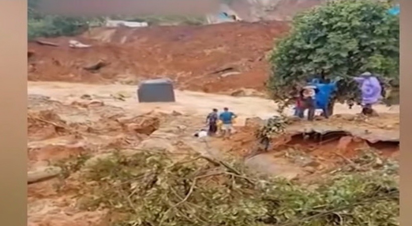 വയനാട്ടിൽ തുരങ്കപാത നിർമ്മാണ സ്ഥലത്ത് വൻ മണ്ണിടിച്ചിൽ രക്ഷാപ്രവർത്തനം തുടരുന്നു
