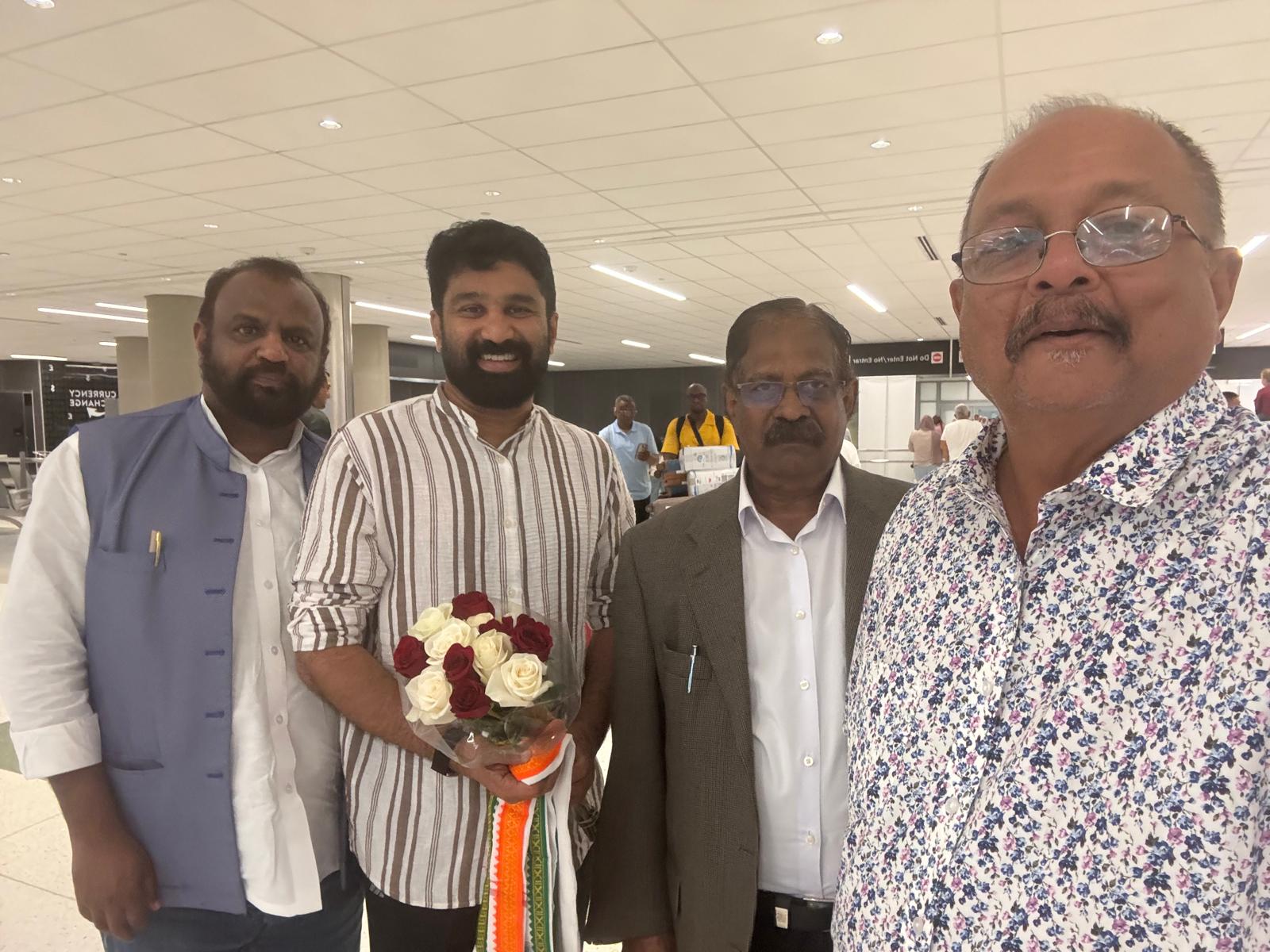 ഫോമാ കണ്വെന്ഷനില് പങ്കെടുക്കാനെത്തിയ വി.ടി.ബല്റാം എം.എല്.എയ്ക്ക് ഊഷ്മള സ്വീകരണം