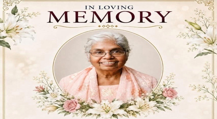 സിസ്റ്റര് റേച്ചല്. പി. തോമസ് (കുഞ്ഞമ്മാമ്മ) സാന്ഫ്രാന്സിസ്കോയിൽ അന്തരിച്ചു