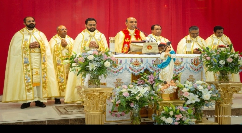ചിക്കാഗോ സെന്റ് മേരീസില് പ്രധാന തിരുനാള് വിപുലമായി ആഘോഷിച്ചു