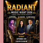 ഡാളസില്‍ ‘റേഡിയന്റ് സംഗീതരാവ് 2026’ സെപ്റ്റംബര്‍ 19ന്
